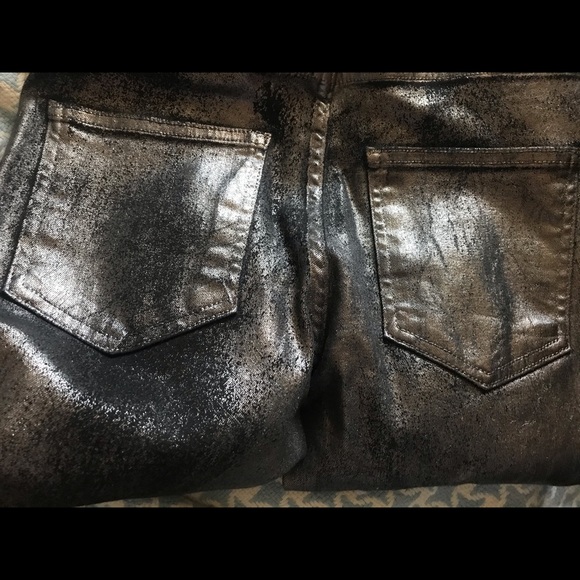 Veronica Beard Women Gunmetal NYE Black jeans Pants Debbie High Rise NWT $328 - Picture 7 of 12